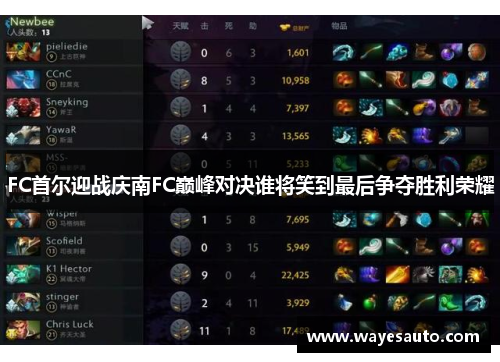 FC首尔迎战庆南FC巅峰对决谁将笑到最后争夺胜利荣耀