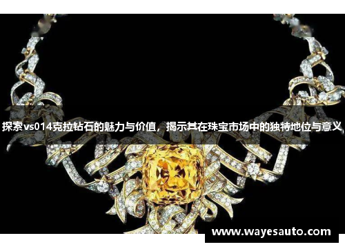 探索vs014克拉钻石的魅力与价值，揭示其在珠宝市场中的独特地位与意义